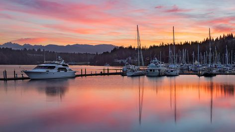 port-ludlow-marina-sunset Rain Shadow, Pacific Northwest Travel, Hood Canal, Winter Tees, Reconnect With Nature, Olympic Mountains, Western Washington, Park Pictures, Cascade Mountains