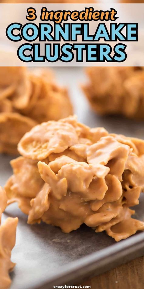 Frosted Flakes Treats, Cornflake Clusters, Sweet Crackers, Cornflake Candy, Butterscotch Peanut Butter, Recipe With Peanut Butter, No Bake Cookie Recipe, Peanut Butter Cornflake Cookies, Almond Flour Recipes Cookies