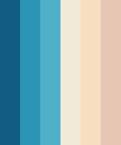 Sea Beach Color Palette Sea Colour Pallete, Beach Vibes Color Palette, Waves Color Palette, Sea Color Pallette, Beachy Colors Palette, Blue Beach Color Palette, Beach Colour Pallet, Ocean Theme Color Palette, Sea Palette Color