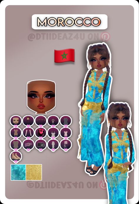 • 🏵️ • - #fyp #dti #dresstoimpress #dress #to #impress #roblox #dtiideas #aesthetic #outfitideas #dresstoimpressideas #idea #board #pin #robloxpin #robloxdti #robloxdresstoimpress Your Culture Outfit Dress To Impress, Your Culture Dress To Impress, Toga Dress, Culture Dress, Trill Art, Board Pin, Idea Board, Outfit Dress, Morocco