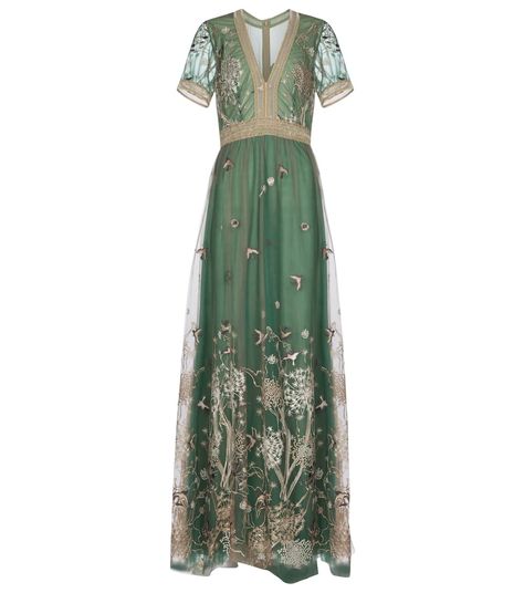 Floral Embroidered Gown, Garden Wedding Dress Guest, Wedding Dress Guest, Garden Wedding Dress, Jacquemus Dress, Luxury Gowns, Forest Green Dresses, Victoria Beckham Dress, Designer Dresses For Women