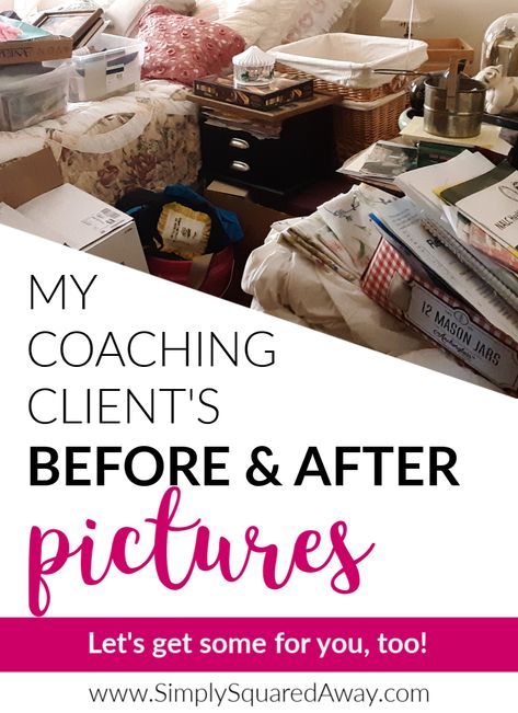 clients-before-after-pictures - Simply Squared Away Organization Before And After, Before And After Organization, Coaching Pictures, Before And After Organizing Pictures, Organization Pictures, Organizing Tips And Tricks, Organized Person, Organize Motivation, Before And After Home