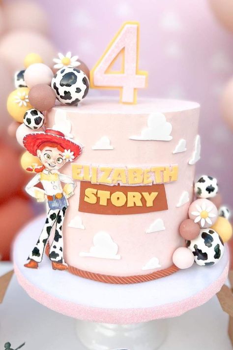 To The Infinity And Beyond, Toy Story Birthday Cake, Cowgirl Cakes, Toy Story Party Decorations, Toy Story Baby, Jessie Toy Story, Toy Story Theme, Toy Story Cakes, Toy Story Birthday Party