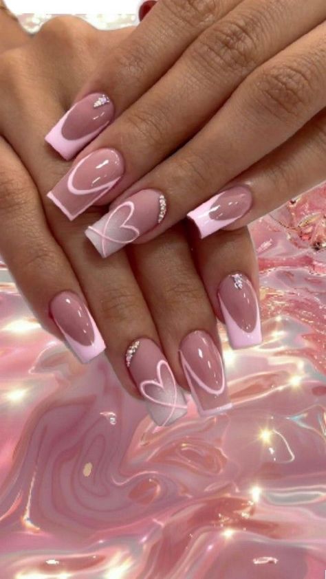 pink collage Pink Nails Cute, Nail Art Designs Images, Fake Nails Designs, Maroon Nails, Manicure Nail Designs, Amazing Nails, Lavender Nails, Nails Cute, Fancy Nails Designs