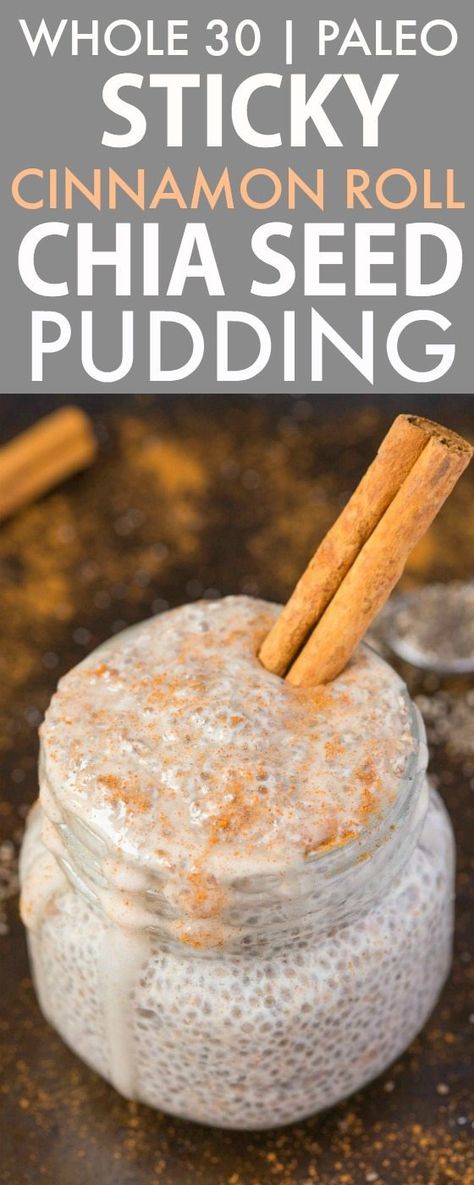 Keto Chia Pudding, Chia Seed Recipes, Chia Pudding Recipes, Chia Seed Pudding, Recipe 30, Gluten Free Sugar Free, Paleo Whole 30, Cinnamon Flavor, Paleo Dessert