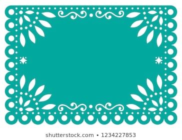 Decoration With Flowers, Mexican Papel Picado, Paper Decoration, Retro Ornaments, Vector Template, Wonderland Party, Mexican Folk Art, Dia De Muertos, Art Education