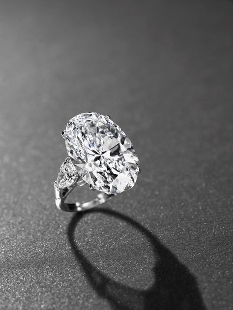 AN IMPORTANT DIAMOND RING, BY GRAFF | Jewelry, ring | Christie's Graff Diamond Ring, Graff Engagement Ring, Ring Photoshoot, Graff Jewelry, Graff Diamonds, Big Engagement Rings, Oval Diamond Ring, Jewelry Photoshoot, Rings Engagement