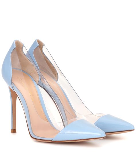 Blue Plexi leather pumps Blue High Heel Shoes, Shoes Pumps Heels, Hak Tinggi, Blue High Heels, Rossi Shoes, Classy Shoes, Blue Pumps, Girly Shoes, Shoes Blue