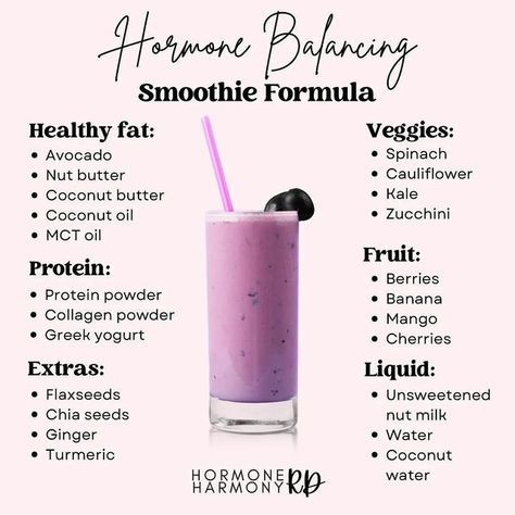 Hormone Balancing Smoothie, Collagen Smoothie, Best Smoothies, Easy Juice Recipes, Lose Arm Fat, Arm Fat, Blueberries Smoothie, Collagen Powder, Good Smoothies