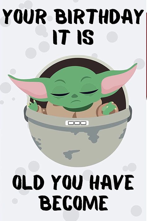 Birthday Cards Star Wars, Bday Humor, Star Wars Birthday Cards, Disney Birthday Wishes, Yoda Happy Birthday, Celeb Birthday, Star Wars Happy Birthday, Studygram Ideas, Disney Birthday Card