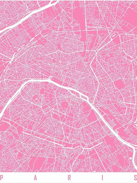 Paris Map Poster, Pink Ipad Case, Pink Wall Art Prints, Pink Ipad, Ipad Snap, Poster Pink, Paris Poster, Photo Mural, Paris Wall Art