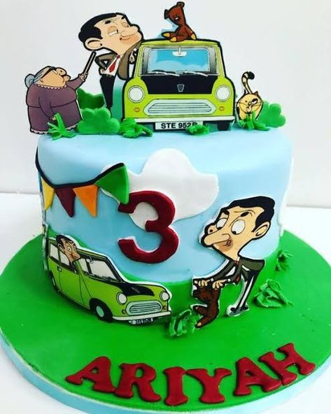 Mr Bean Cake Birthdays, Mr Bean Cake, Mr Bean Birthday, Bean Ideas, Batman Stickers, Shoe Template, Bean Cake, Cake Models, Bean Cakes