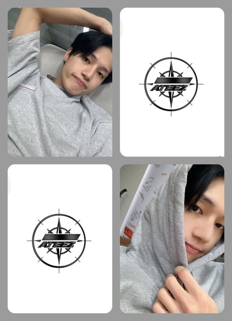 Ateez Printable Photocards, Wooyoung Photocard Template, Wooyoung Photocard, Kpop Journaling, Photocard Template, Kpop Photocard, Boyfriend Wallpaper, Custom Pc, Woo Young