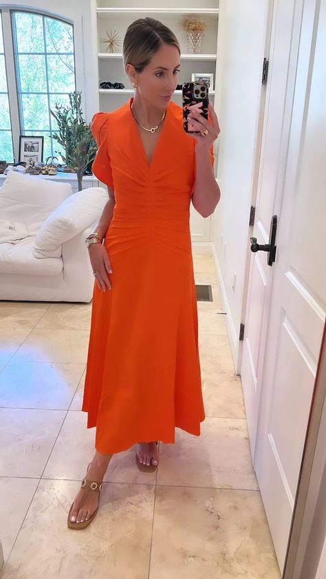 The most stunning dresses. Love this brand runs tts. Get your normal size. Wedding guest dress Summer dress Linen dress Midi dress Maxi dress Orange dresss #LTKstyletip Summer Wedding Guest Outfit, Wedding Guest Outfit Ideas, Summer Dress Linen, Outfit Ideas 2024, Clothing Finds, Spring Summer Wedding, Summer Wedding Guest, Summer Wedding Guests, Dress Attire