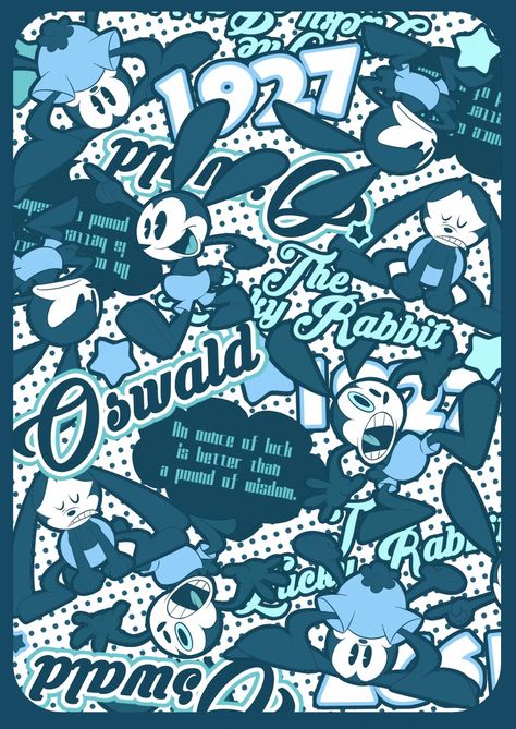 Oswald Wallpaper, Oswald The Lucky Rabbit Wallpaper, Old Cartoon Characters, Epic Mickey, Oswald The Lucky Rabbit, Mickey Mouse Art, Lucky Rabbit, Felix The Cats, Old Disney