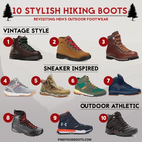 cool hiking boots  - stylish hiking boots for men Stylish Hiking Boots, Casual Sneakers For Men, Hiking Boots For Men, Stylish Winter Boots, Winter Hiking Boots, Hiking Boots Outfit, Boots Outfit Men, Best Hiking Shoes, Mens Hiking Boots