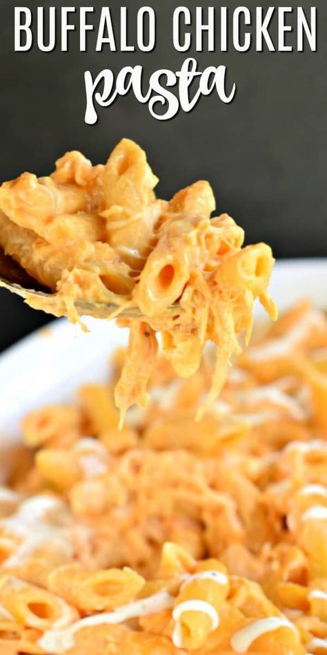 May 13, 2020 - This Pin was discovered by Shugary Sweets. Discover (and save!) your own Pins on Pinterest. Buffalo Pasta, Chicken Pasta Casserole, Pasta Casserole Recipes, Easy Chicken Dinner, Easy Buffalo Chicken, Buffalo Chicken Pasta, Diner Recept, Pasta Casserole, Chicken Dip