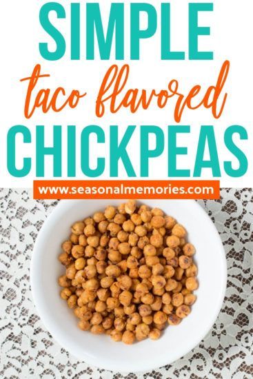 Stupid Simple Taco Flavored Chickpeas: The perfect snack! Crunchy, salty, flavorful- and much better for you than chips. Start your new year right, these are perfect for any diet to satisfy those cravings! Quick, easy, and yummy! Flavored Chickpeas, Easy Dinner Desserts, Four Course Meal, Easy Taco, Cafe Ideas, Recipes Appetizers And Snacks, Easy Snack Recipes, Course Meal, Quick Easy Dinner