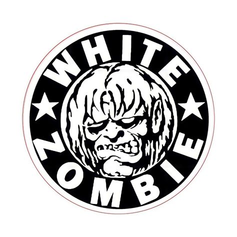 White zombie... White Zombie Band, Zombie Logo, Arte Zombie, White Zombie, Zombie T Shirt, Rob Zombie, Band Logos, Metal Bands, Sticker Art