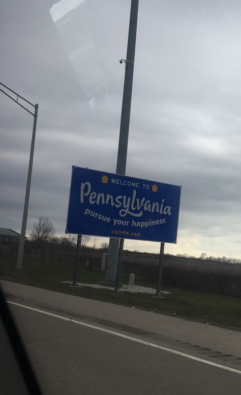 Pennsylvania Pennsylvania Aesthetic, Scranton Pennsylvania, State Signs, Beyond The Horizon, Better Days, Vision Boards, Having A Bad Day, The Other Side, Vintage Signs