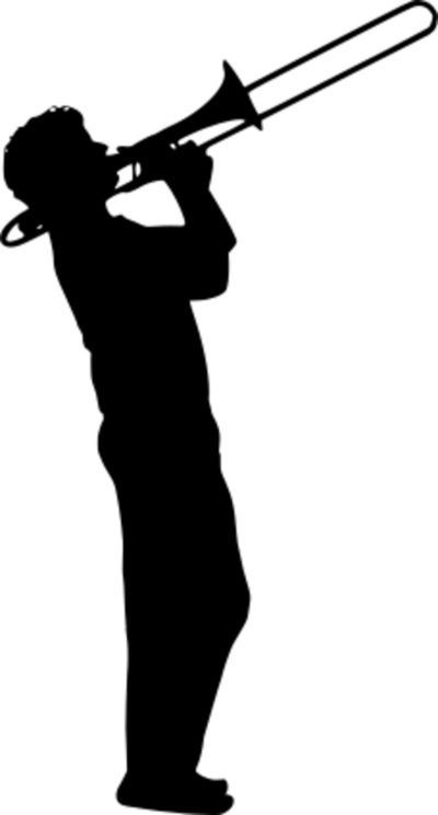 Jazz Musician - Free vector clip art image. #BlackAndWhite, #ClipArt, #Free, #Men, #People, #PublicDomain, #SVG, #VectorImage Jazz Trumpet, Vector Graphics Illustrations, Silhouette Images, Clipart Free, Music Sound, Jazz Musicians, Public Domain Images, Free Pictures, Free Image