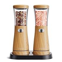 Grain Aesthetic, Electric Pepper Grinder, Hourglass Design, Kitchen S, Salt And Pepper Grinders, Pepper Mill, Steel Wood, Pepper Grinder, Kitchen Tools And Gadgets