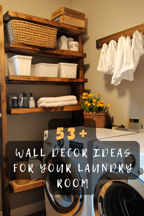 Add flair with 53 unique wall art ideas for your laundry room. Featuring whimsical prints, bold colors, and creative designs, these pieces bring charm and character to your space. Discover how to make your laundry room a fun and inviting area. Click to explore these artistic ideas! 🧺✨ #LaundryRoomArt #UniqueWallArt #BoldColors #WhimsicalPrints #CreativeDesigns Unique Wall Art Ideas, Laundry Wall, Laundry Wall Art, Laundry Room Art, Stylish Wall Decor, Artistic Ideas, Wall Art Ideas, Wall Decor Ideas, Unique Wall Art