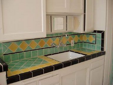 Kitchen counter tile