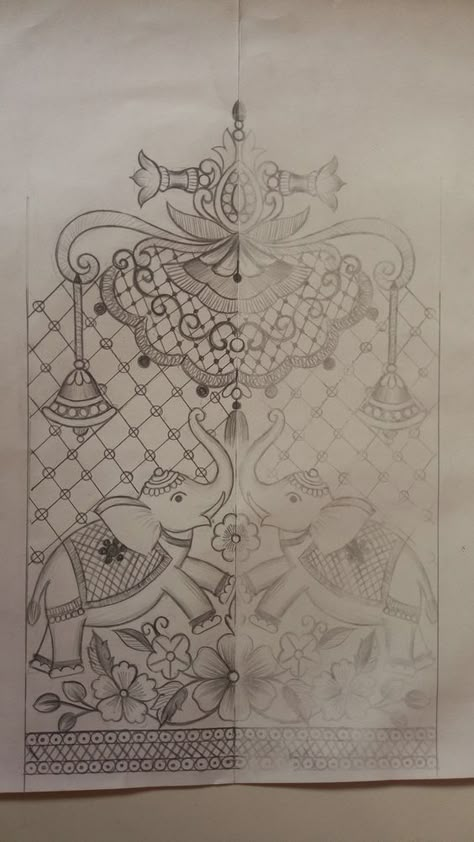 Embroidery Patterns For Beginners, People Embroidery, Peacock Embroidery Designs, Aari Embroidery, Border Embroidery Designs, Border Embroidery, Hand Work Embroidery, Embroidery Neck Designs, Embroidery Motifs