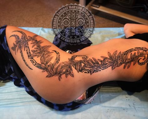 Tattooing by Samuel Shaw of Kulture Tattoo Kollective Poly Tattoo, Polynesian Leg Tattoo, Brother And Sister Tattoo Ideas, Continuous Line Tattoo, Sister Tattoo Ideas, Polynesian Tattoos Women, Polynesian Tattoos, Ancient Tattoo, Sister Tattoo