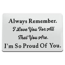 Check this out! I’m So Proud Of You Husband, I’m So Proud Of You Boyfriend, I’m Proud Of You Quotes For Him, I'm So Proud Of You Quotes, Couple Gifts For Him, Husband Quotes Marriage, Boyfriend Quotes For Him, Engraved Wallet Insert, Text Conversation Starters