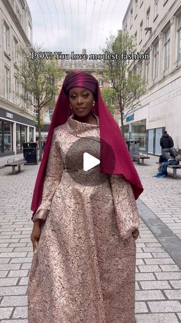 Rawsilk | Eid Dresses | Modest Fashion | Scarves | on Instagram: "Forever a modest fashion girlie😍😍

Outfit featured is our Bint Damask Dress in Burgundy and gold. Also available in green 

Price : N74,500

Kindly click link in bio to place order 
💄 @oyin_mua 
👗 and 🧣 @bintabadmuslady" Burgundy And Gold Dress, Gold Dress Outfits, Damask Dress, Eid Dresses, Dresses Modest, Fashion Scarves, Burgundy And Gold, Raw Silk, Modest Dresses