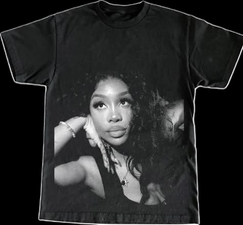 Sza Shirt Outfit, Sza Graphic Tee, Sza Looks, Sza Fits, Sza Graphic, Sza Merch, Sza Shirt, 2025 Wishlist, Ahs Style