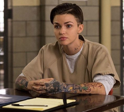 Ruby Character, Tear Tattoo, Masc Women, Corte De Cabelo Masculino, Orange Is The New, Orange Is The New Black, Ruby Rose, Girl Crushes, New Tattoos