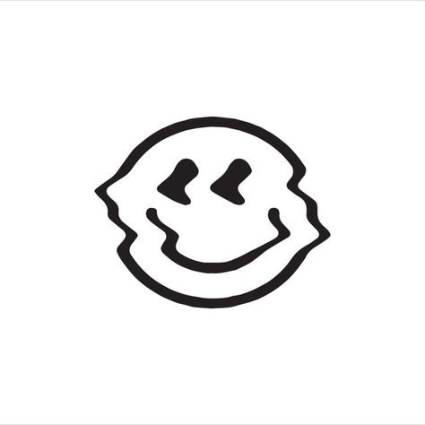 Trippy smiley face Decal Trippy Smiley Face, Clear Mask, Hard Surface, Sign Wall, Smiley Face, High Gloss, Smiley