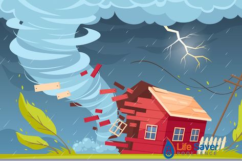 Poster Bencana, Scenery Rain, Tornado Project, Tornado Party, Wise And Foolish Builders, Natural Disasters Art, Cartoon Composition, Pool Safety Fence, Emergency Response Plan