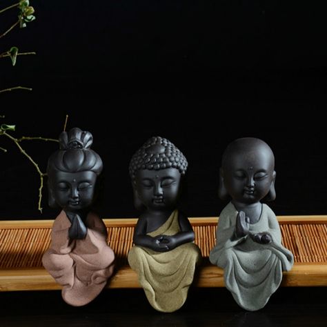 Pottery Ornaments, Ceramic Home, Tea Pet, Buddha Statues, Color Sand, Tea Accessories, Car Decor, Handmade Shop, Buddha Statue