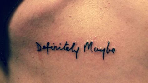 Definitely Maybe Tattoo Oasis, Oasis Lyrics Tattoo, Oasis Tatoos, Oasis Inspired Tattoo, Definitely Maybe Tattoo, Oasis Band Tattoo, Blur Tattoos Band, Oasis Tattoo Ideas, Music Band Tattoo