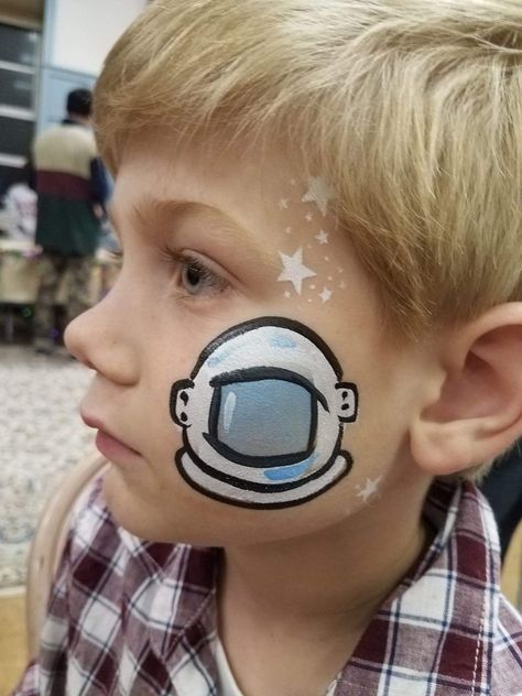 Roblox Face Paint, Space Face Paint Easy, Astronaut Face Paint, Space Face Painting, Planet Face Paint, Space Theme Face Paint, Space Face Paint, Galaxy Face Paint, Face Painting Space Theme