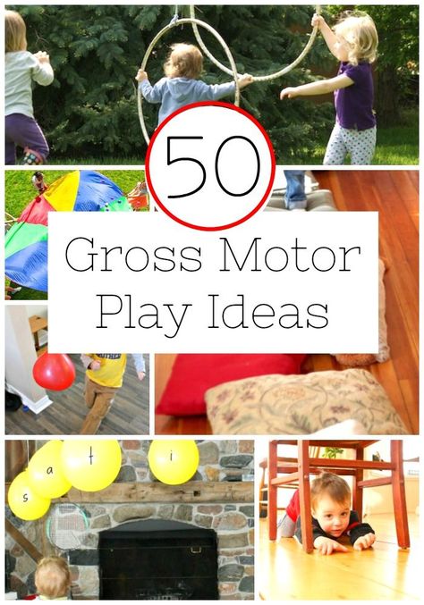 These are GREAT ways to get kids MOVING both indoors and outdoors! So many fun gross motor activities that are also full of learning too. Kids learn best when they are engaged, and these preschool activities are definitely engaging! Toddler Gross Motor Activities, Gross Motor Activities For Toddlers, Motor Activities For Toddlers, Physical Activities For Toddlers, Preschool Outdoor Activities, Gross Motor Activity, Toddler Classroom, Gross Motor Activities, Motor Skills Activities