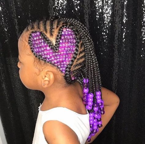 Quick Kids Hairstyles Black, Lemonade Braids Kids, Bread Hair, Hairstyles With Beads, Braided Mohawk Hairstyles, Braiding Hairstyles, Avatar Cosplay, Tan Skin Blonde Hair, Easy Little Girl Hairstyles