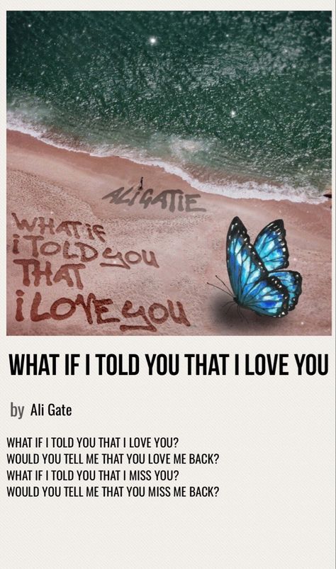 minimal poster of the song what if i told you that i love you by ali gate Until I Found You Song Poster, What If I Told You I Love You, What If I Told You I Like You Song, I Love You Song, Decorate Room, H.e.r Lyrics, Song Covers, Love Yourself Lyrics, Air Nike