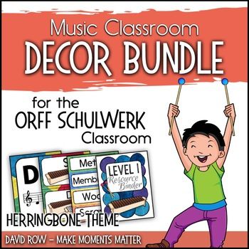 This set includes everything you would need to decorate your music classroom from instrument labels, rules for playing and handling the instruments, and Orff Instrument Posters to soprano & alto fingering charts, expressive movement vocabulary words, and even an Orff-Schulwerk themed hallway ban... Orff Schulwerk, Confetti Theme, Music Classroom Decor, Classroom Meetings, Letter Flashcards, Creative Writing Activities, Music Room Decor, First Year Teachers, Orff