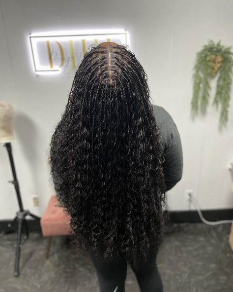 Boho Braids using my deep wave human hair we used 300 grams for these bora butt length small knotless braids Small Knotless Braids, Small Knotless, Deep Wave Human Hair, Knotless Braids, Boho Braids, Deep Wave, Human Hair, Knee Length, Braids