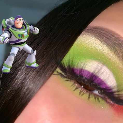 ~Inspired by Toy Story 4 which released today 🎬 ———————— (Buzz, Bo Peep, Woody, Aliens) ———————— PRODUCT Buzz Light Year Halloween Makeup, Toy Story Makeup Looks, Buzz Light Year Makeup, Buzz Lightyear Makeup, Toy Story Makeup, Buzz Makeup, Boss Light Year, Halloween Makeup Blood, Diy Costumes Men