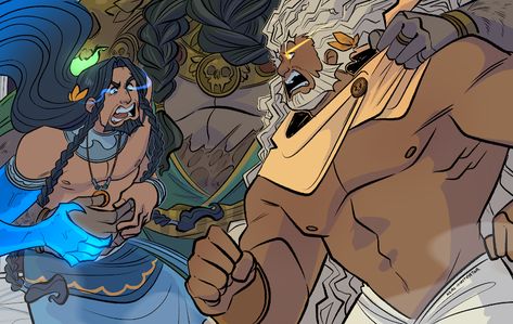 Neal Illustrator - YouTube Poseidon And Zeus, Zeus Hades, Zeus And Hades, Greece Mythology, Greek Mythology Humor, Greek Mythology Gods, Epic Characters, Roman Gods, My Free Time