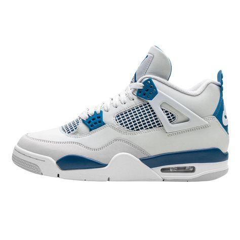 DESCRIPTION Style: Jordan 4 RetroMilitary Blue (2024)Colorway: Off - White / Military Blue / Neutral GreyRelease Date: 05/04/2024Sku: FV5029-141 Jordan 4 Blue, Jordan 4 Women, Jordan 4 Military Blue, Nike Shoes Women Fashion, Pretty Sneakers, Dr Shoes, Preppy Shoes, Blue Jordans, Pretty Shoes Sneakers