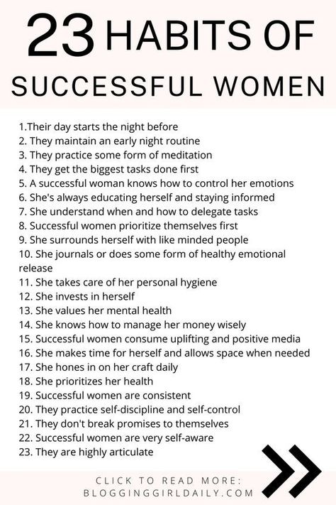 23 Habits of Successful Women | Tips | Money | Financial, Morning Routines | Business #luxury #rich #money #lifestyle #dream Habits Of Successful Women, Tenk Positivt, Women Tips, Money Lifestyle, Money Financial, Self Care Bullet Journal, Morning Routines, Rich Money, Vie Motivation