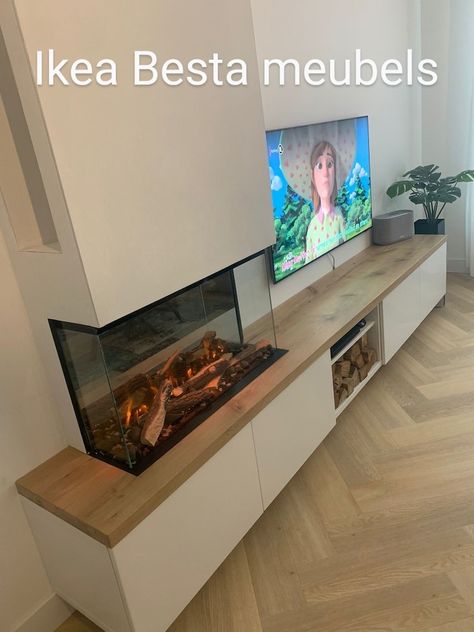 Besta Ikea Tv, Ikea Besta Tv, Besta Ikea, Ikea Living Room, Ikea Besta, Living Room Decor Fireplace, Tv Furniture, Home Fireplace, Home Design Living Room