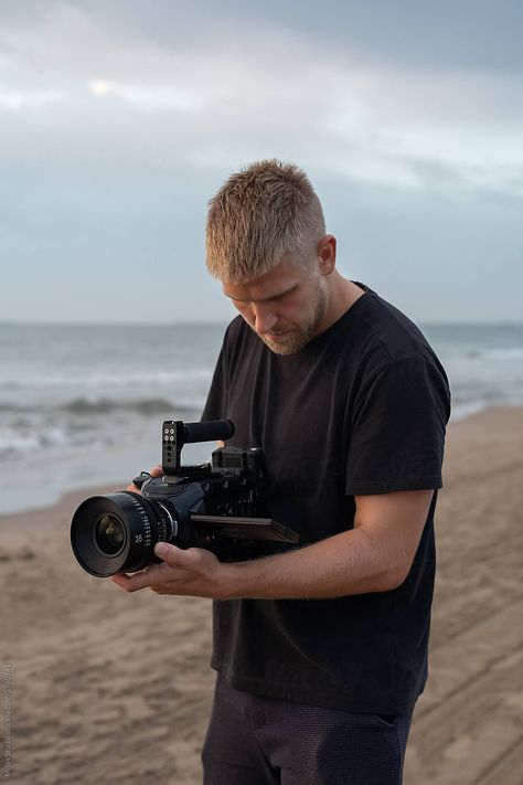 "Videographer Using Professional Camera" by Stocksy Contributor "Milles Studio" Football Photography, Professional Camera, People Videos, Stock Photography, Football, Photographer, Photography, American Football